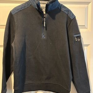 Men's Navy Blue Half-Zip Sweater